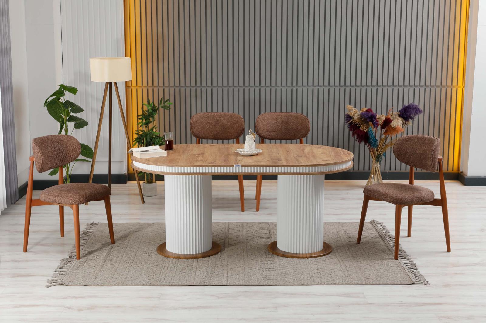 Ahşap Polo İskelet Masa Takım